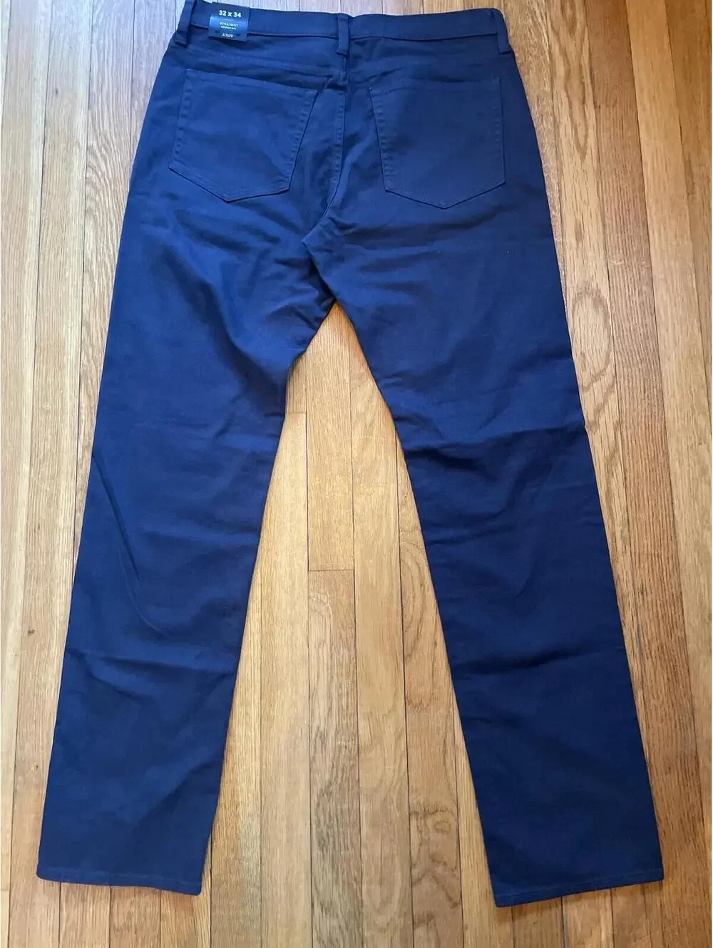 J. Crew Men's Navy Blue Straight Fit Garment Dyed Jean Flex 32x34 New With Tags